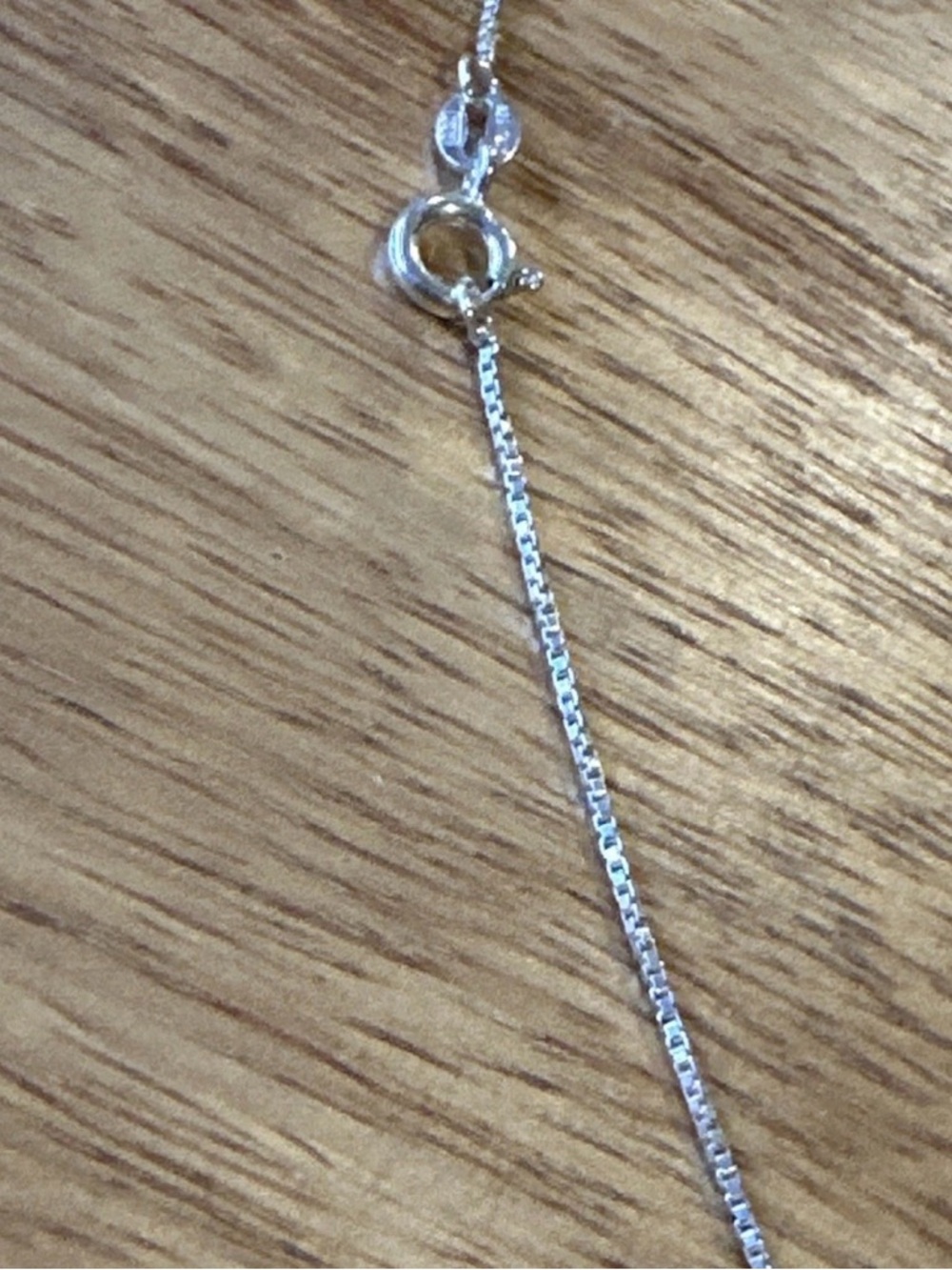 Sterling Silver Box Chain Necklace - 20”